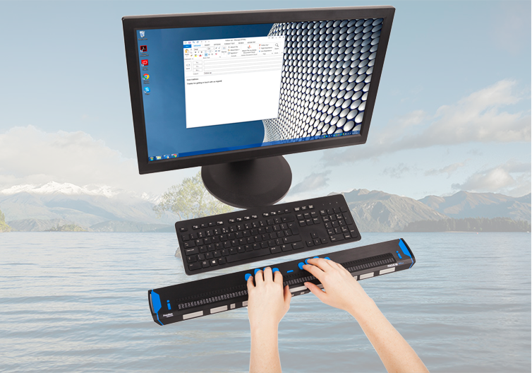 immagine della nuova focus 40 blue connessa a pc via Bluetooth